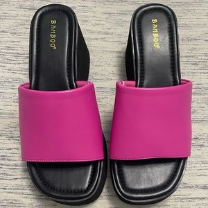 Flatform wedge sandals